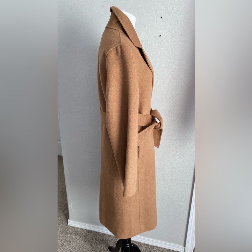 Mango Tan Wool Blend Coat XS camel 0 2 Fall Winter coat - Picture 6 of 8